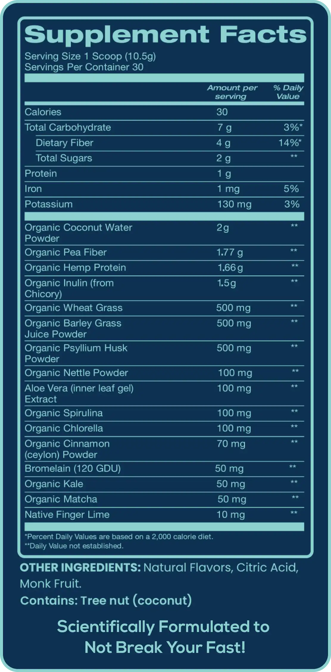 supplement facts