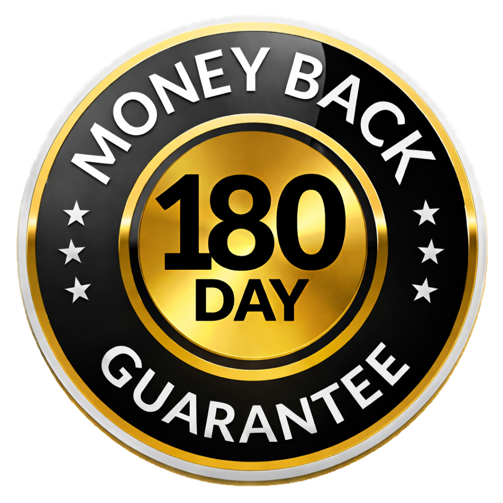 180 day guarantee badge